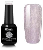 Гель лак XNAIL PROFESSIONAL Crystal Quartz камуфлирующий, для ногтей, с глиттером, с шиммером, 10 мл, № 15