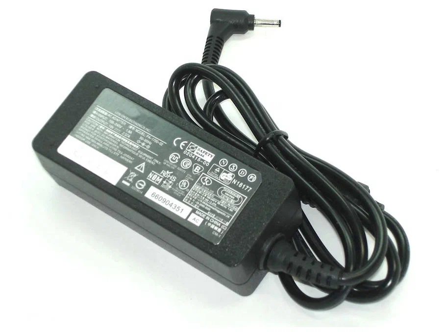 Блок питания (сетевой адаптер) для ноутбуков Acer 19V 2.37A 45W 3.0x1.1mm (ADP-45ZD/B, PA-1450-26) (45W) черный