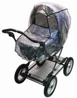 Универсальный дождевик для детской коляски, с окном, ПВД