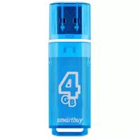 Флеш-накопитель USB 2.0 Smartbuy 4GB Glossy series Blue (SB4GBGS-B)