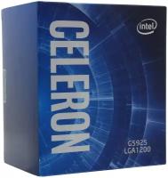 Процессор Intel Celeron G5925 LGA1200, 2 x 3600 МГц, BOX