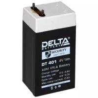 Аккумулятор DELTA DT-401 (4В, 1Ач / 4V, 1 Ah) для слаботочных систем, фонариков