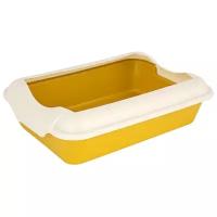Туалет-лоток для кошек HOMECAT (37смх27смх11,5см) желтый