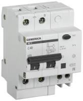 Дифференциальный автомат Generica АД 12 2П 30 мА C 4.5 кА AC электромеханический 40 А 30 мА