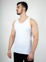 Майка Чебоксарский Трикотаж, размер 4XL, рост 170-176 см, белый