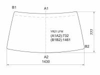 Стекло Лобовое В Резинку Toyota Townace Van 82-96 XYG арт. YR21 LFW