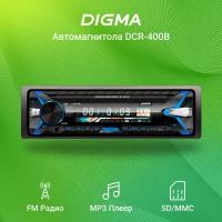 Автомагнитола Digma DCR-400B 1DIN 4x45Вт