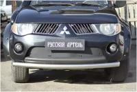 Зимняя заглушка решетки переднего бампера Mitsubishi L200 2007-2010