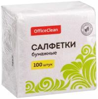 Салфетки OfficeClean белые 1 слой