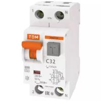 АВДТ 64 2Р(1Р+N) C32 100мА тип А защита 265В - Автоматический Выключатель Дифференциального тока TDM Артикул SQ0205-0007