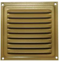 Решетка вентиляционная металлическая 100х100 мм Золотой металлик