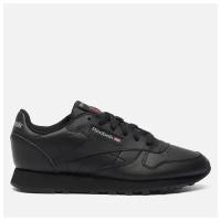 Женские кроссовки Reebok Classic Leather чёрный, Размер 36.5 EU