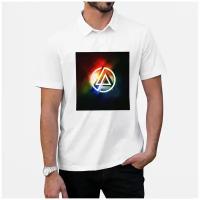 Рубашка- поло CoolPodarok По группе Linkin park логотип