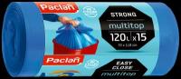 Мешки для мусора Paclan MultiTop 120 л, 15 шт., 1 упак., синий