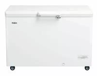 Ларь морозильный HAIER HCE380RFC белый, 380 л, на колесах, с замком, холодильник/морозильник с двумя корзинами