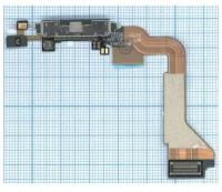 Шлейф с разъемом питания (Dock Connector Charger Flex) для Apple IPhone 4 черный