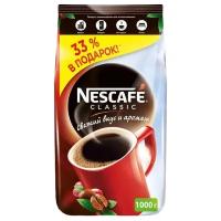 Кофе растворимый Nescafe Classic гранулированный, пакет, 1000 г