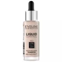 Крем тональный для лица `EVELINE` LIQUID CONTROL тон 05 жидкий