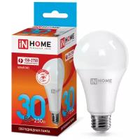 Лампа светодиодная In Home LED-A70-VC (4690612024141), E27, A70, 30Вт, 4000 К