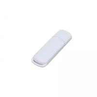 Промо флешка пластиковая с цветными вставками (64 Гб / GB USB 2.0 Белый/White 003 флэш накопитель USBSOUVENIR 235)