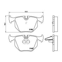 Колодки торм. диск. зад. для а/м BMW X5 (E53) (00-)/7 (E38) (95-) (PF 4005) TRIALLI PF4005