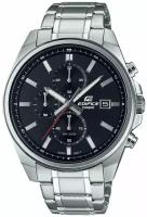 Наручные часы CASIO Edifice EFV-610D-1AVUEF, серебряный, черный