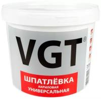 Шпатлевка универсальная для наружных и внутренних работ Vgt (ВГТ), акриловая, 7,5 кг