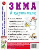 Зима в картинках. Наглядное пособие для педагогов, логопедов, воспитателей и родителей (Гном)