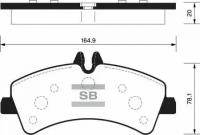 Колодки тормозные задние Sangsin Brake SP1426