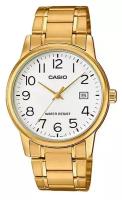 Наручные часы CASIO Collection MTP-V002G-7B2, белый, серебряный