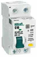 Дифференциальный автомат DEKraft ДИФ-103 1П 30 мА C 4.5 кА AC электромеханический 40 А