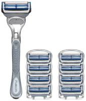 Бритвенный станок Gillette SkinGuard + 8 сменных кассет SkinGuard