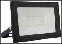 Прожектор светодиодный Ultraflash LFL-3001 C02 черный (LED SMD прожектор, 30 Вт, 230В, 6500К)