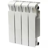 Радиатор биметаллический Rifar MONOLIT 500, 4 секции, подключение универсальное боковое, белый RAL 9016