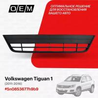 Решетка в бампер нижняя Volkswagen Tiguan 1 2011-2016 5n0853677h9b9