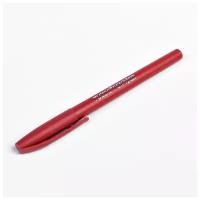 Ручка гелевая, 0.5 мм, красный, корпус красный матовый./В упаковке шт: 12
