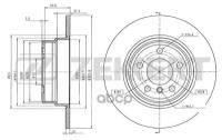 BS5807 ZEKKERT Диск торм. зад. BMW X5 (E53) 00-