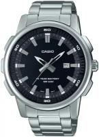 Наручные часы CASIO Collection Casio MTP-E195D-1A, мультиколор, черный