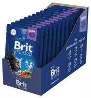 Пауч для взрослых кошек Brit Premium треска в соусе 14 шт х 85г
