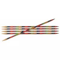 Спицы Knit Pro Symfonie 20147, диаметр 8 мм, длина 15 см, общая длина 15 см, многоцветный