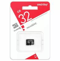 Micro SDHC карта памяти Smartbuy 32GB Class 10 (без адаптера) LE