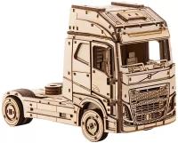 Деревянный конструктор сборная модель 3D Европейский грузовик Volvo FH тягач, 20,5х8,5х14 см, 402 дет
