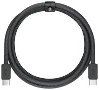 Кабель vlp Nylon Cable USB Type-С - USB Type-С, 2 м, черный