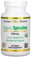 California Gold Nutrition Organic Spirulina 500 мг 240 таблеток