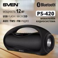 Портативная акустика SVEN PS-420, 12 Вт, черный