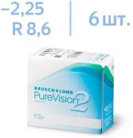 Контактные линзы Bausch & Lomb PureVision 2 HD, 6 шт