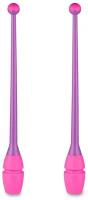 Булавы для художественной гимнастики вставляющиеся INDIGO (пластик,каучук) IN017 Фиолетово-розовый 36 см