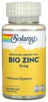 Solaray - цинк Bio Zinc 15мг, 100 капс