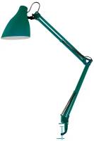 Лампа офисная Camelion KD-335 C24, E27, 40 Вт, цвет арматуры: зеленый, цвет плафона/абажура: зеленый