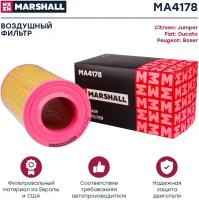 Фильтр воздушный MARSHALL MA4178 для Citroen Jumper I, II 94-, Fiat Ducato (244, 230-234) 94-, Peugeot Boxer I, II 94- // кросс-номер MANN C 17 278